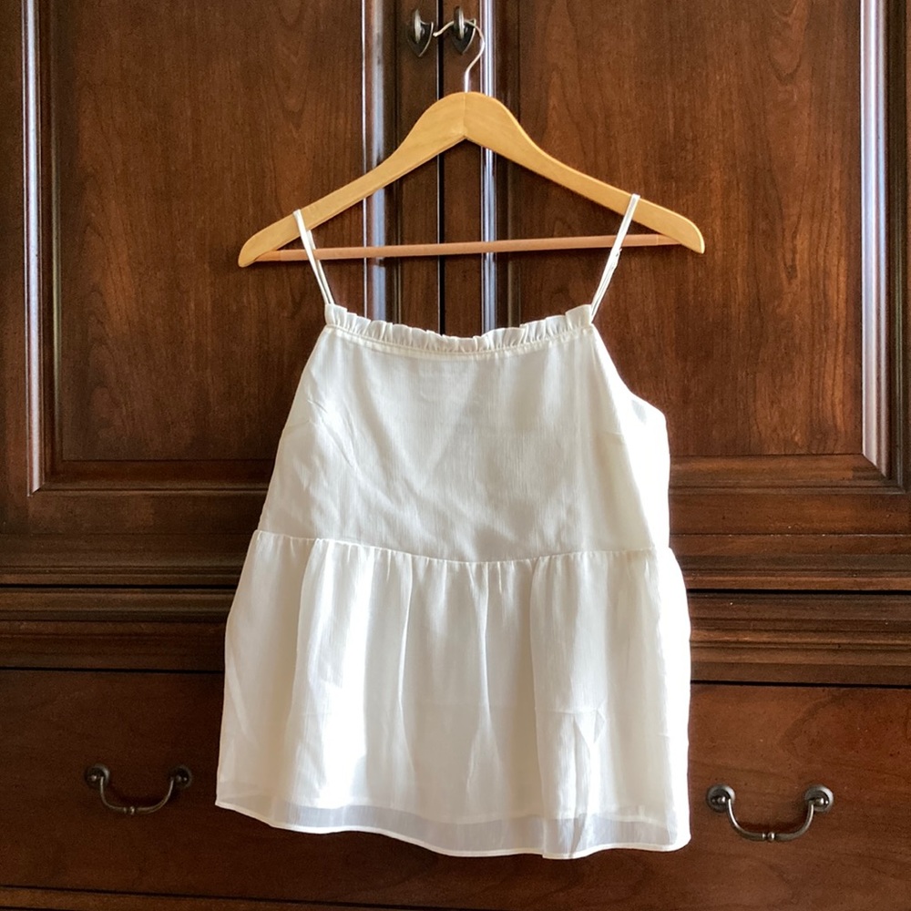 New!  Banana Republic. White tank. Size Medium.